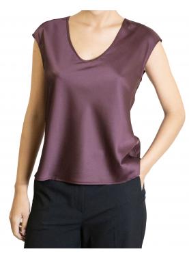 Top monocolour con scollo a U Imperial